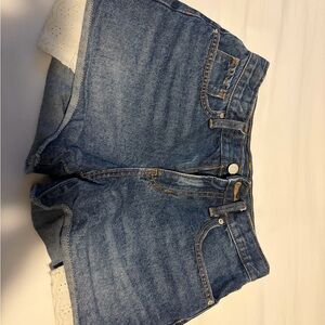 Old Navy High-Rise Denim Shorts in Dark Blue